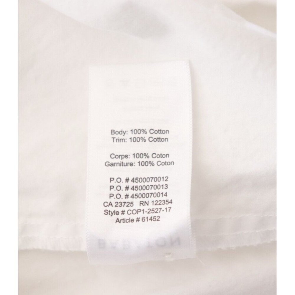 Aritzia Babaton Women's Size Small Espace White Niki Blouse Cotton Poplin Top - Picture 6 of 9